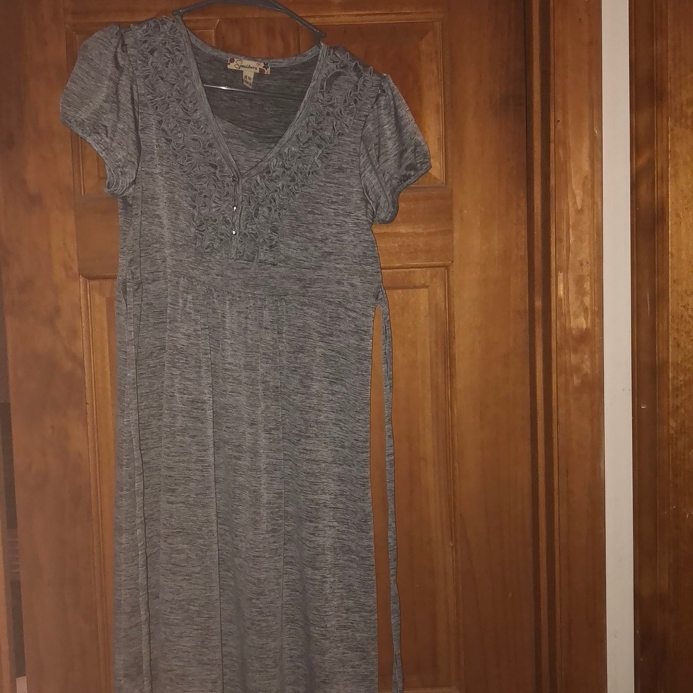 Youth 16 1/2 Grey Dress